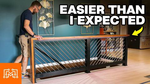 How To Make a Modern Stair Railing | I Like To Make Stuff