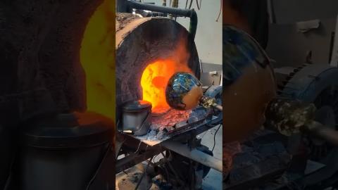 How It's Made: Glass Vase????????????????#satisfying #diytools #shorts