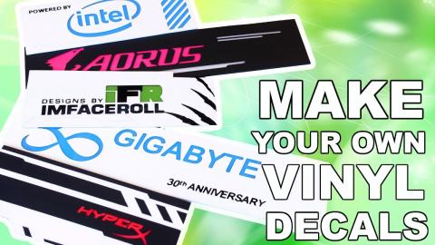 How To Make a Custom DIY Vinyl Decal Sticker - A PC Modders Perspective