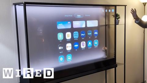 LG's 77" See-Through TV Is Ready  #CES2024