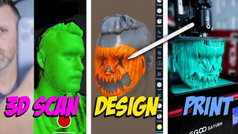 Scan | Design | 3D Print a Mask with Nomad Sculpt on iPad and Android