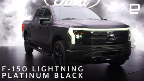 Ford F-150 Lightning Platinum Black first look