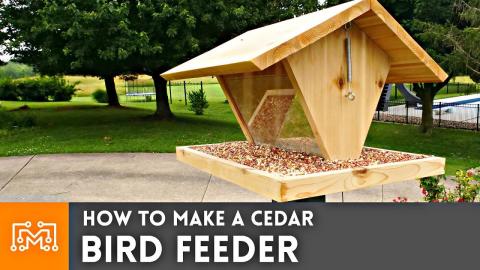 How to Make a Bird Feeder // Woodworking (noAd)