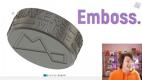 Wrap Text in Fusion 360 using Emboss (FINALLY!!!)