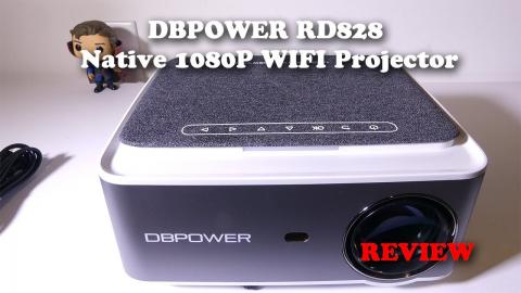 DBPOWER RD828 Native 1080P WIFI Projector REVIEW