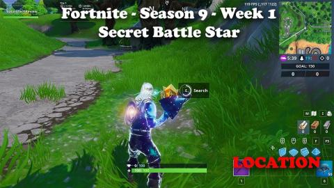 Fortnite - Season 9 - Week 1 - Secret Battle Star Location