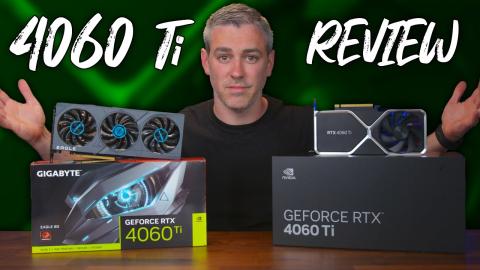 GeForce RTX 4060 Ti Review [Founders & Gigabyte Eagle Benchmarks & Thermals]