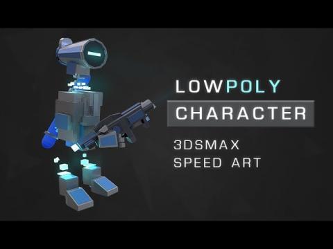 Speed Art Modeling - LowPoly Droïd Character