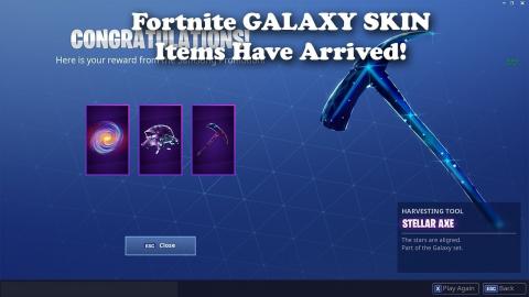 Fortnite "Galaxy Set" Items Have Arrived! Get them for FREE! (If you already have the skin)