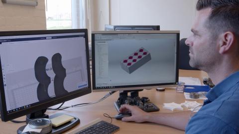 Trivium: 3D printing carbon reinforced spare machine parts