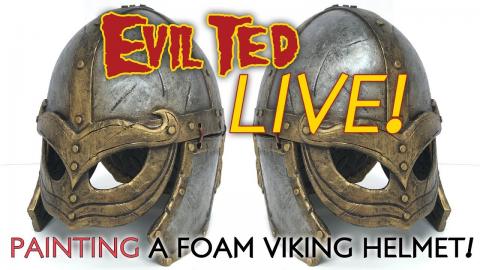 Evil Ted Live: Painting a Foam Viking Helmet