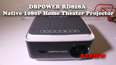 DBPOWER RD828A Native 1080P Home Theater Projector REVIEW