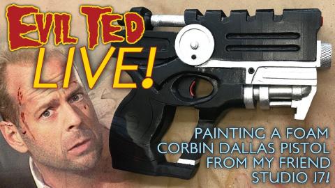 Evil Ted Live: Painting a Foam Corbin Pistol from Studio J7