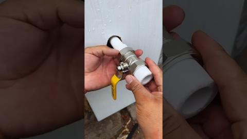 Cool Trick For Plumbers????????????????#satisfying #diytools #shorts