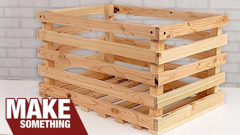 Make a Wood Crate from a 2x6 | Easy Woodworking Project