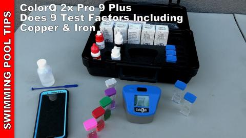 ColorQ 2x PRO 9 Plus Does 9 Test Factors Including Copper & Iron - a Great Pro Photometer Test Kit!