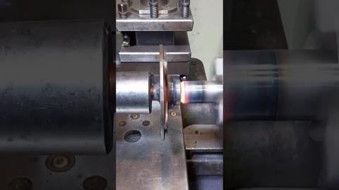 Friction Welding Is So Amazing????????????#satisfying #shorts