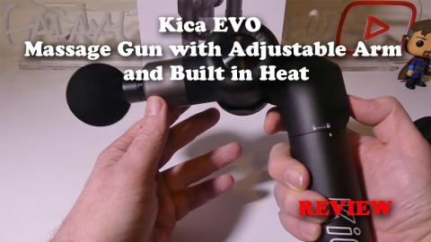 Kica EVO Massage Gun with Adjustable Arm and Built in Heat REVIEW