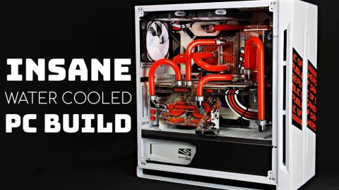 INSANE Custom Water Cooled Gaming PC Build -Time Lapse