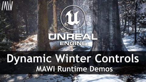 MAWI Runtime Demo | Unreal Engine 5 | Dynamic Winter Controls #unrealengine #UE5 #gamedev