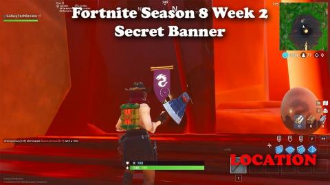 Fortnite Season 8 Week 2 - Secret Banner Location