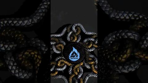 Can you keep your eyes on the logo the whole time?#magic #snakes #auryn #satisfying