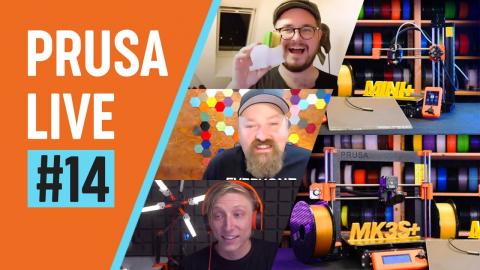 PRUSA LIVE #14 - introducing MK3S+ and MINI+, Satin steel sheet, SuperPINDA and more!