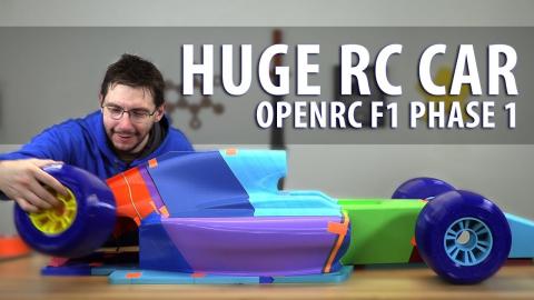 Worlds Largest OpenRC F1 Car - Phase 1 // 3D Printing the Parts (Matterhackers BUILD PLA / Pro Flex)