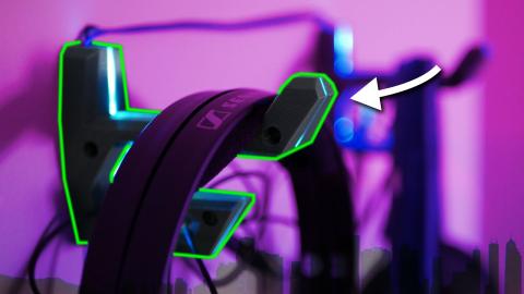 DIY RGB LED Headphone Holder Project