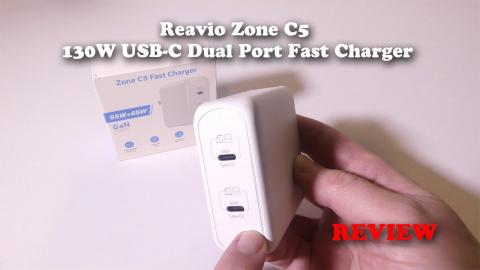 Reavio Zone C5 130W USB-C Dual Port Fast Charger REVIEW