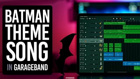 Batman Theme Song In GarageBand for iPad [4K]