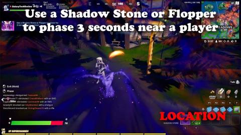 Use a Shadow Stone or Flopper to Phase for 3 Seconds Near a Player - LOCATION