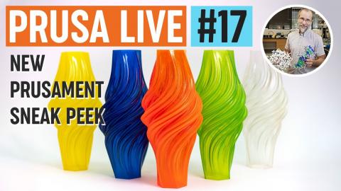 First look at new Prusament material, new contest and chat with Paul Paukstelis - PRUSA LIVE #17