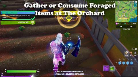Gather or Consume Foraged Items at The Orchard - Week 2 Challenge - Fortnite - Cabbages are KING!