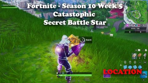 Fortnite - Season 10 Week 5 Secret Battle Star Location (Catastrophic)