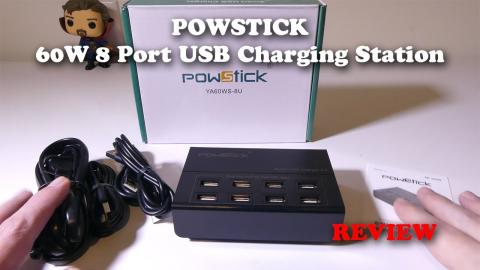POWSTICK 60W 8 Port USB Charging Station REVIEW