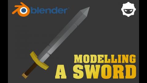 How to model a low poly sword in Blender 2.90