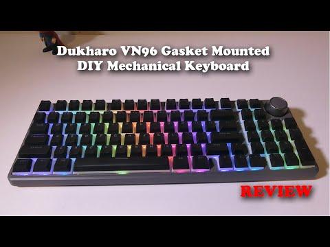 Dukharo VN96 Gasket Mounted DIY Mechanical Keyboard BUILD and REVIEW