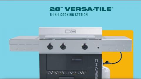 How Does The Charbroil 28 Versa-Tile  5-in-1 Cooking Station Work?