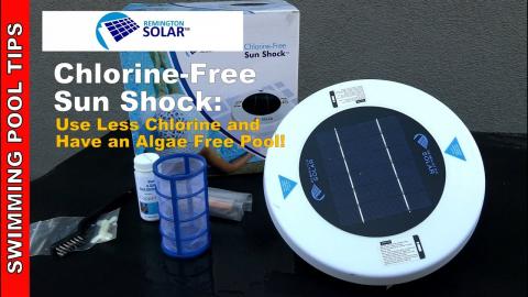 Remington Solar Chlorine-Free Sun Shock Pool Ionizer -Save on Chlorine! Algae Free pool!