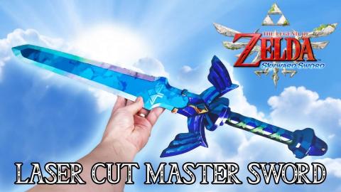 LASER CUTTING AND MAKING THE MASTER SWORD FROM SKYWARD SWORD - LEGEND OF ZELDA  SWORD SERIES