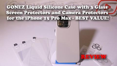 GONEZ Liquid Silicone Case for the iPhone 15 Pro Max - Best Value Case!