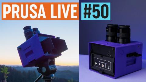 3D printable binocular telescopes with Analog Sky, new Printables features - PRUSA LIVE #50