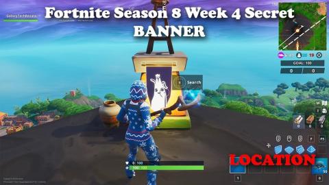 Fortnite - Season 8 - Week 4 - Secret BANNER Location