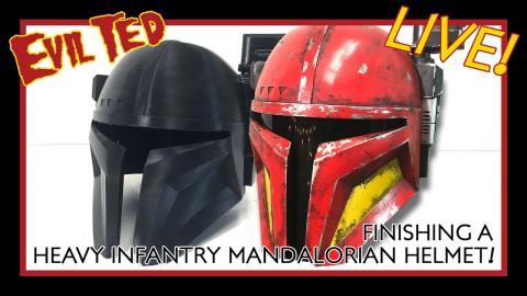 Finshing a Heavy Infantry Mandalorian Hemet