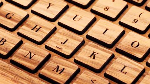 Wooden Keyboard MYSTERY TECH