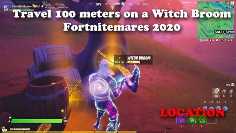 Travel 100 Meters on a Witch Broom LOCATION - Fortnitemares 2020