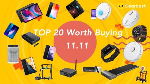 Top 20 worth buying on Single's Day（1111）shopping festival at Gearbest!