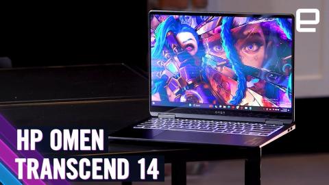 HP Omen Transcend 14 hands-on at CES 2024