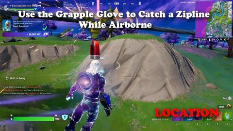 Use the Grapple Glove to Catch a Zipline While Airborne LOCATION